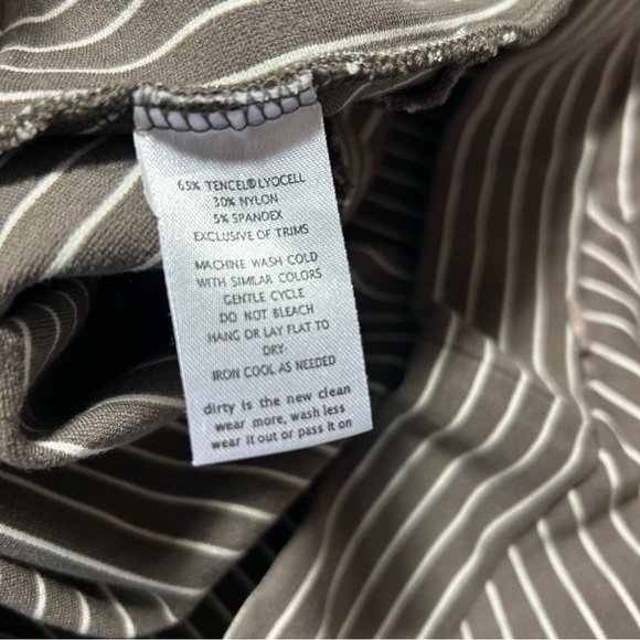 Toad & co. Women’s stripe skirt size medium brown - Picture 2 of 5